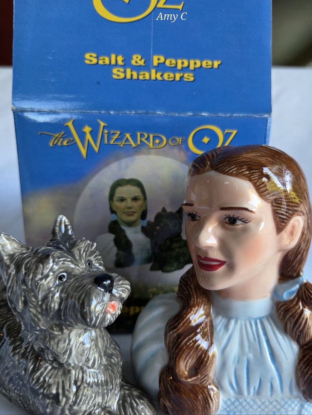The Wizard of Oz Dorothy & Toto Salt & Pepper Shakers Never Used
